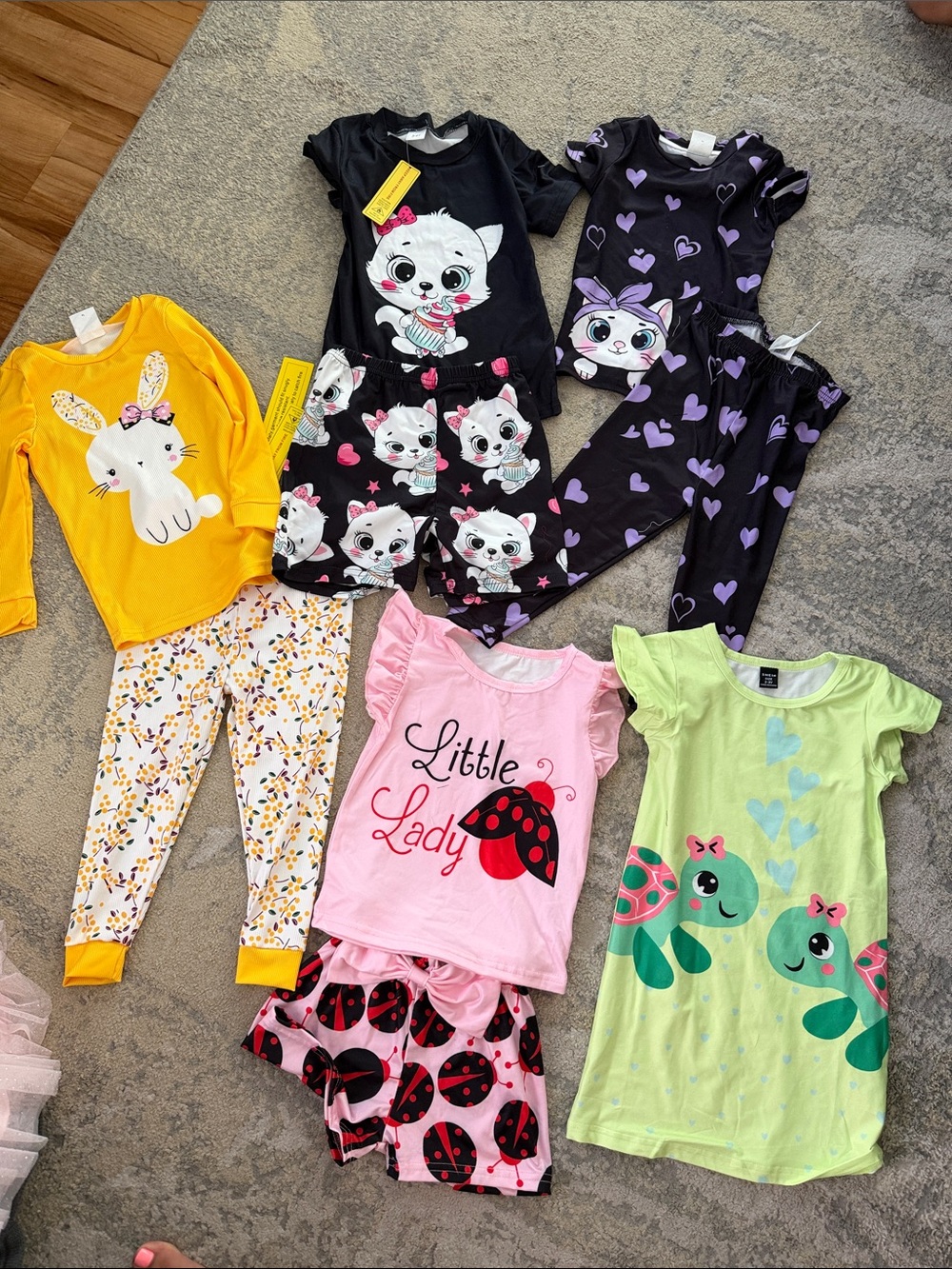 NWT SHEIN bundle. Girls lounge wear pajama sets - Assorted Colors